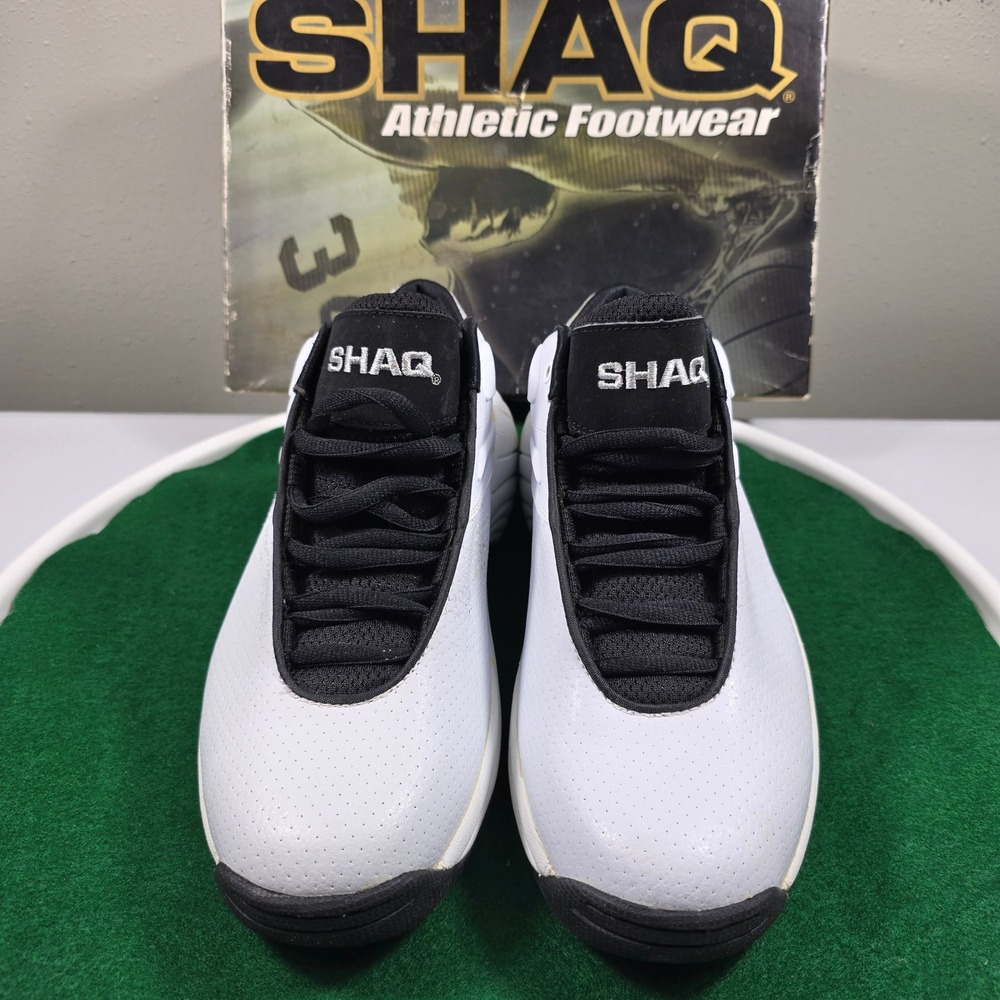 Shaq Athletic Basketball Shoes Mens 9 White 34‎ 17331 NWB Logo